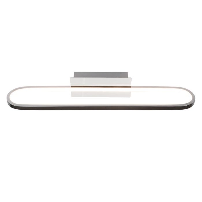 Moderne wandlamp Martin, chroom, metaal, geïntegreerde LED