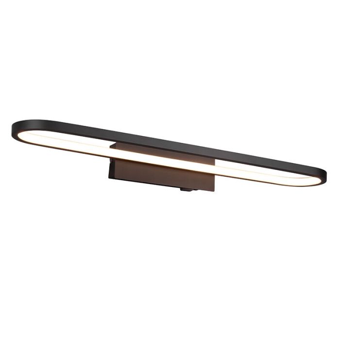 Moderne wandlamp Martin, zwart, metaal, geïntegreerde LED