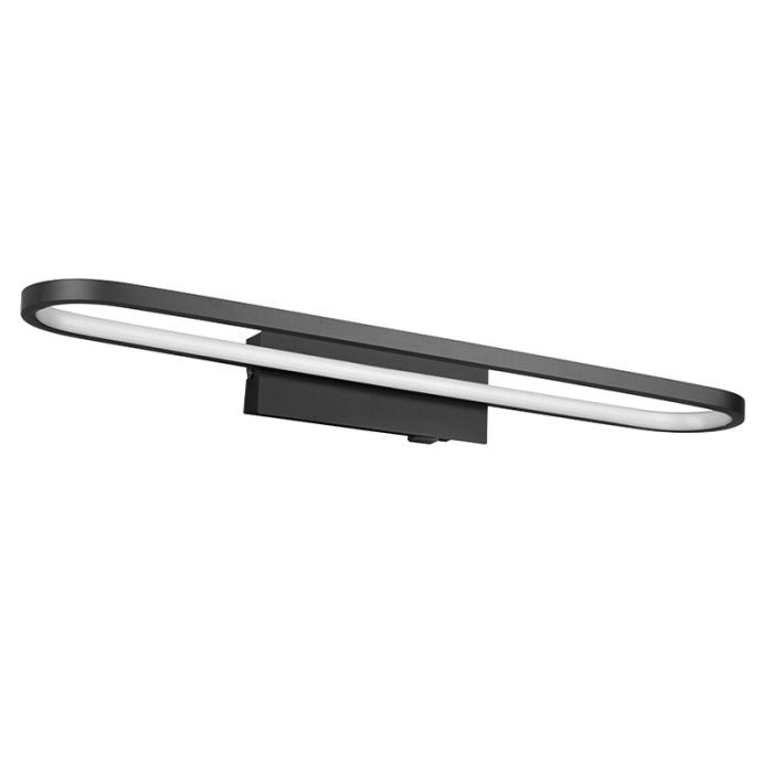 Moderne wandlamp Martin, zwart, metaal, geïntegreerde LED