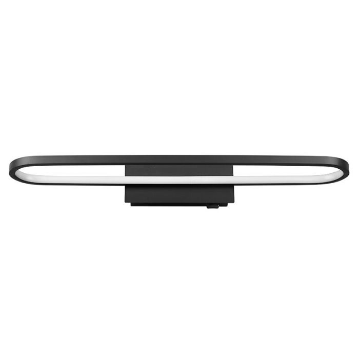 Moderne wandlamp Martin, zwart, metaal, geïntegreerde LED