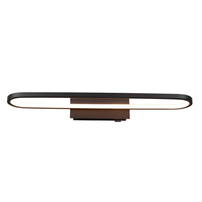 Moderne wandlamp Martin, zwart, metaal, geïntegreerde LED