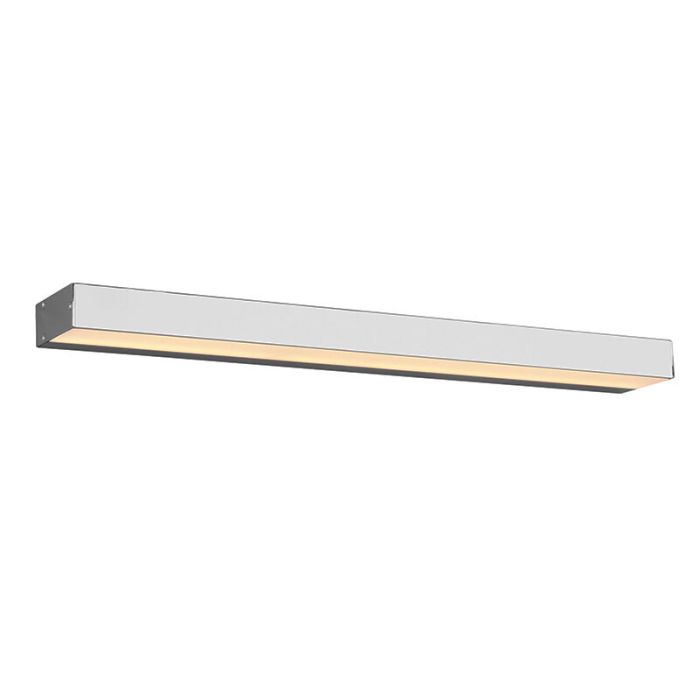 Moderne wandlamp Basma, chroom, aluminium, geïntegreerde LED