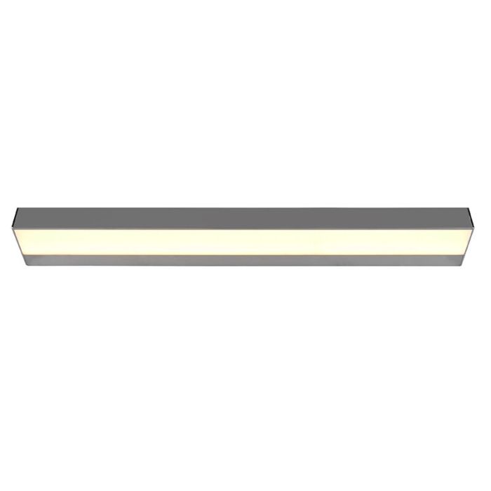 Moderne wandlamp Basma, chroom, aluminium, geïntegreerde LED