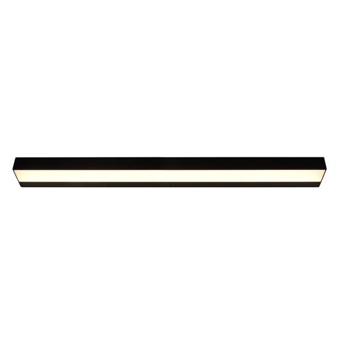 Moderne wandlamp Basma, zwart, aluminium, geïntegreerde LED