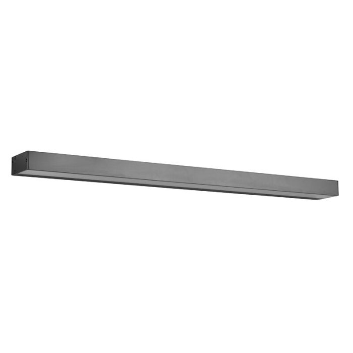 Moderne wandlamp Basma, zwart, aluminium, geïntegreerde LED