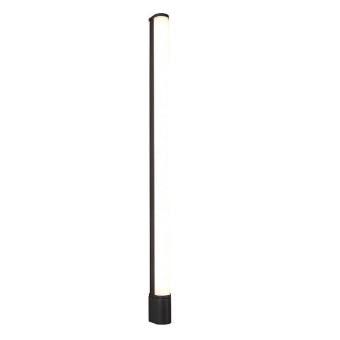 Moderne wandlamp Bernou, zwart, kunststof, geïntegreerde LED