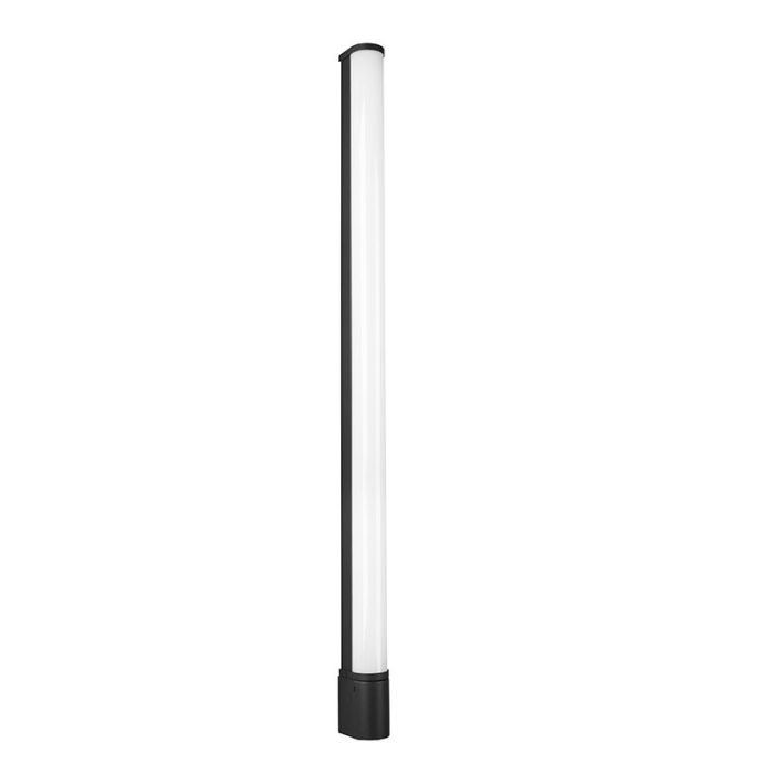 Moderne wandlamp Bernou, zwart, kunststof, geïntegreerde LED