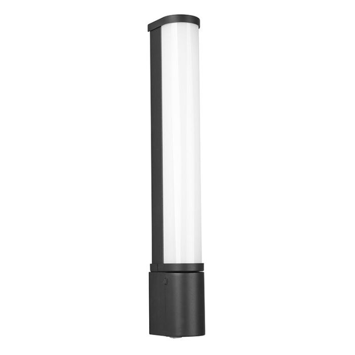 Moderne wandlamp Bernou, zwart, kunststof, geïntegreerde LED