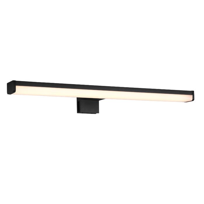 Moderne wandlamp Celal, zwart, kunststof, geïntegreerde LED