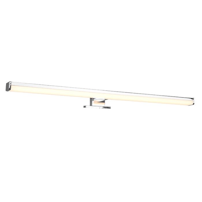 Moderne wandlamp Celal, chroom, kunststof, geïntegreerde LED