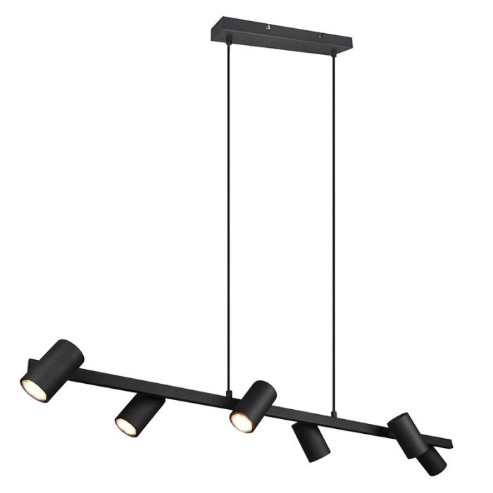 Zwarte hanglamp modern, Kaso