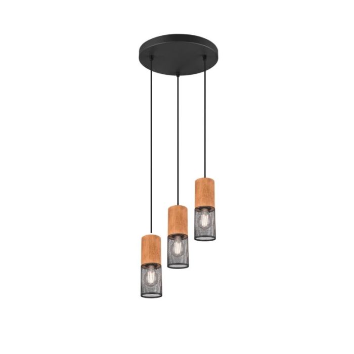 Vintage hanglamp Jessica, zwart