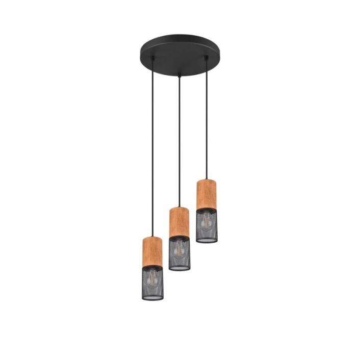 Vintage hanglamp Jessica, zwart