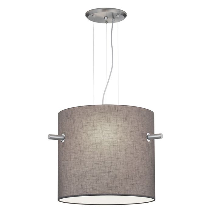 Nikkelen hanglamp Myke, metaal