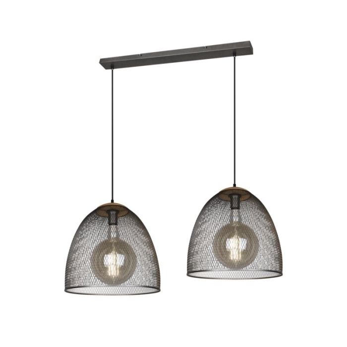 Vintage hanglamp Fadil, nikkel