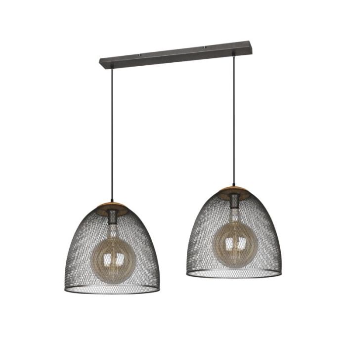 Vintage hanglamp Fadil, nikkel