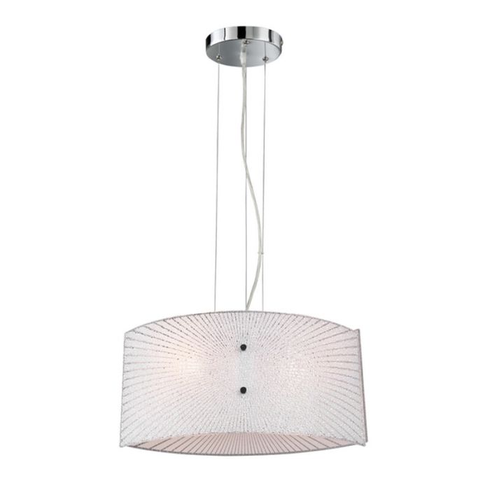 Chromen hanglamp Quinten, metaal