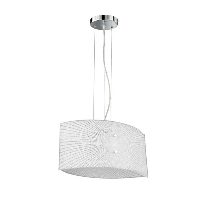 Chromen hanglamp Quinten, metaal