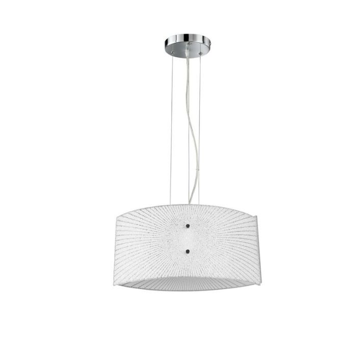 Chromen hanglamp Quinten, metaal