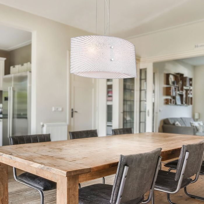 Chromen hanglamp Quinten, metaal