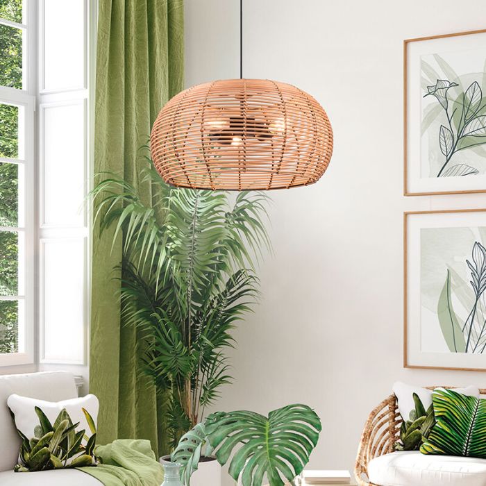 Rotan hanglamp bruin, Nesrine