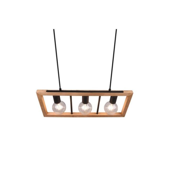 Vintage hanglamp Rafiq, zwart, metaal