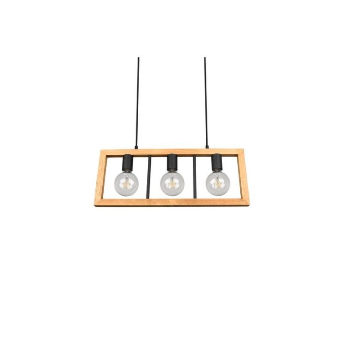 Vintage hanglamp Rafiq, zwart, metaal