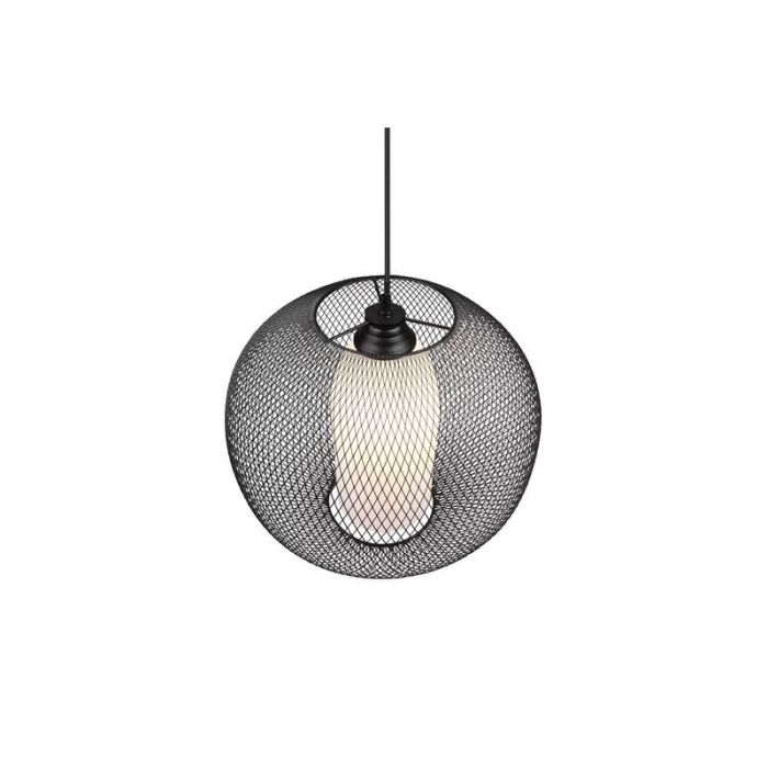 Moderne hanglamp Mariko, zwart, metaal