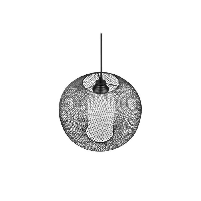 Moderne hanglamp Mariko, zwart, metaal