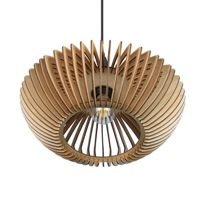 Houten hanglamp bruin, Mirjan