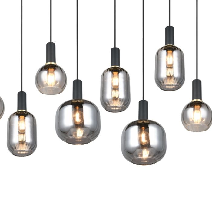 Grijze hanglamp rookglas, Nurullah