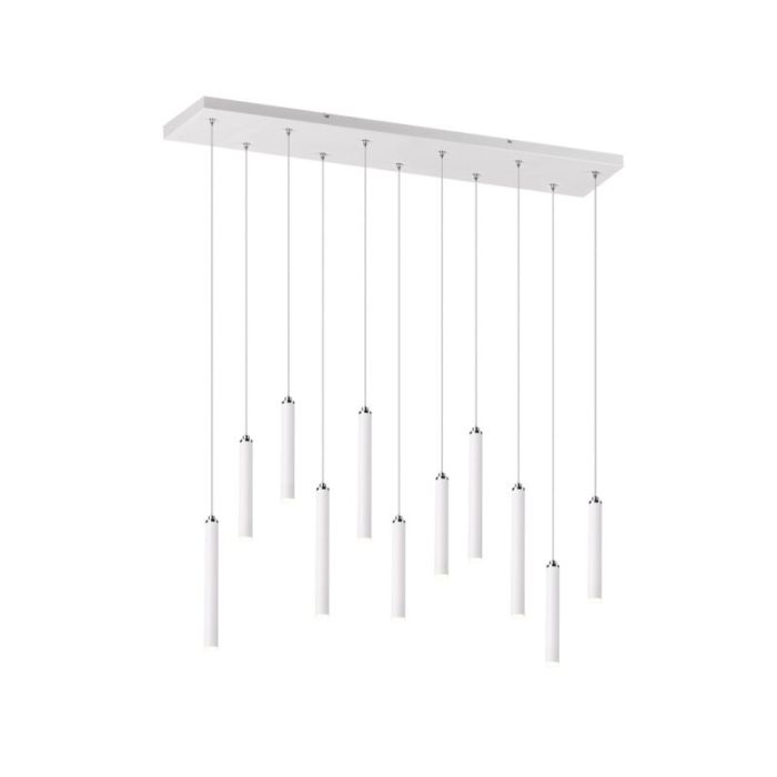 Moderne hanglamp Jessamy, wit, 2,5w geintegreerd LED