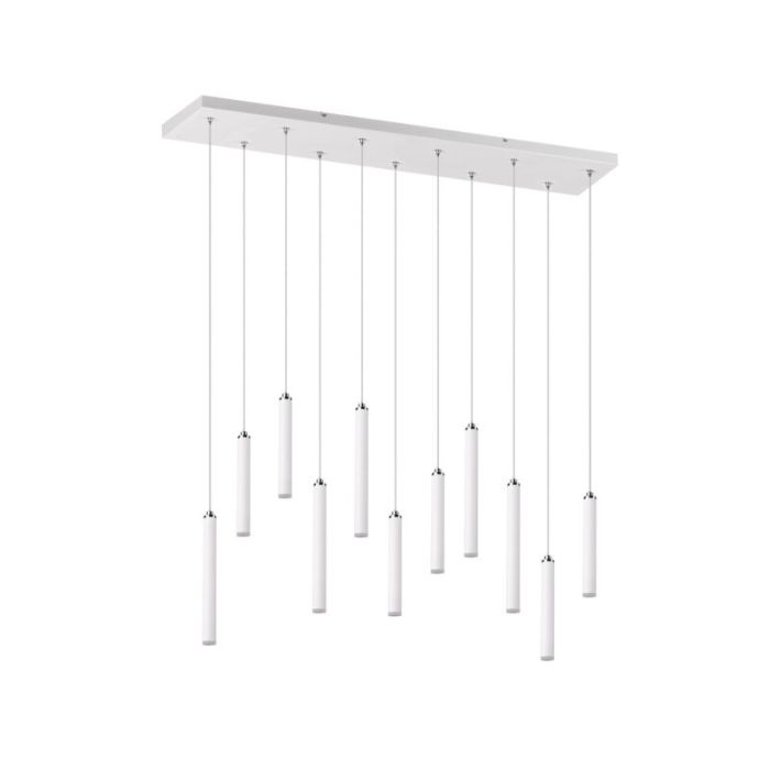 Moderne hanglamp Jessamy, wit, 2,5w geintegreerd LED