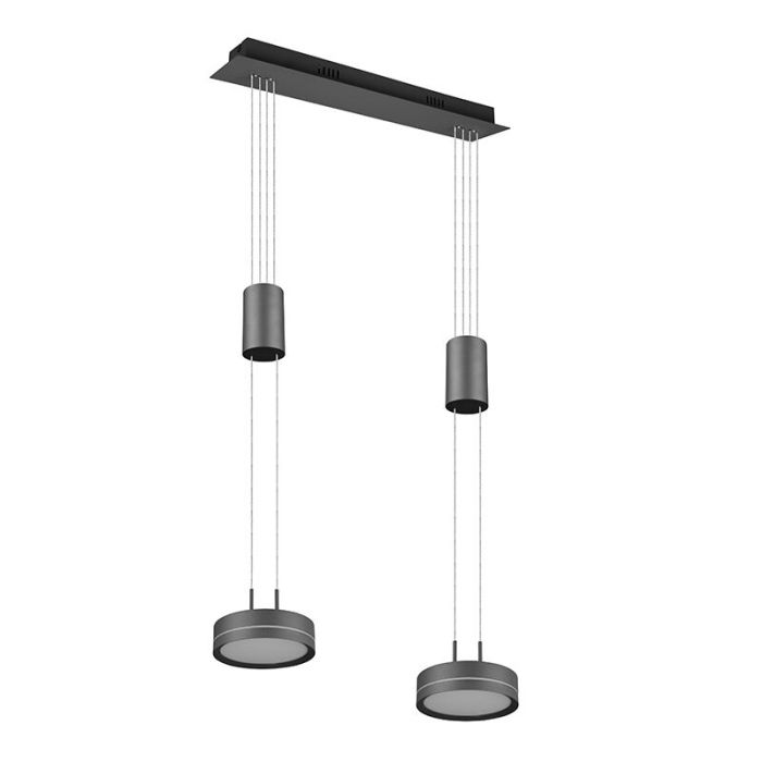 Antraciete eettafel hanglamp modern, Marjon, 9W, 3000K LED