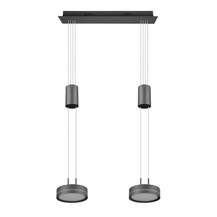 Antraciete eettafel hanglamp modern, Marjon, 9W, 3000K LED