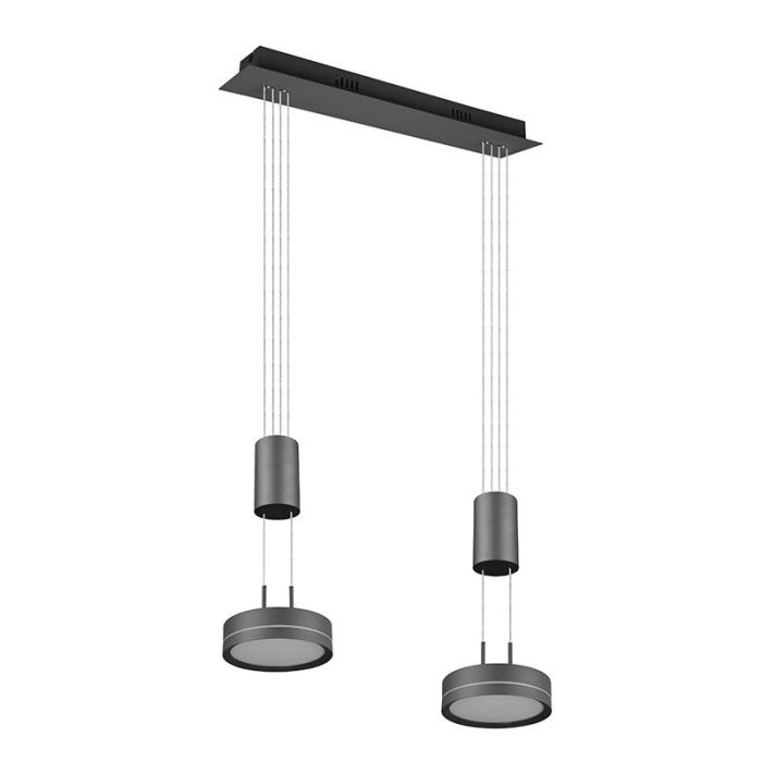 Antraciete eettafel hanglamp modern, Marjon, 9W, 3000K LED