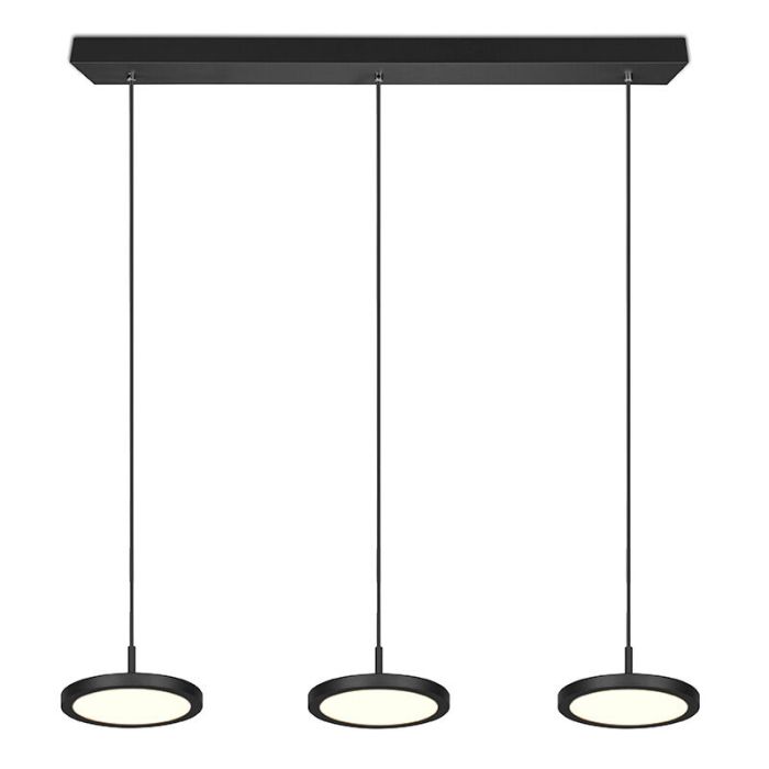 Zwarte hanglamp modern, Jakoba, 10W, 3000K LED