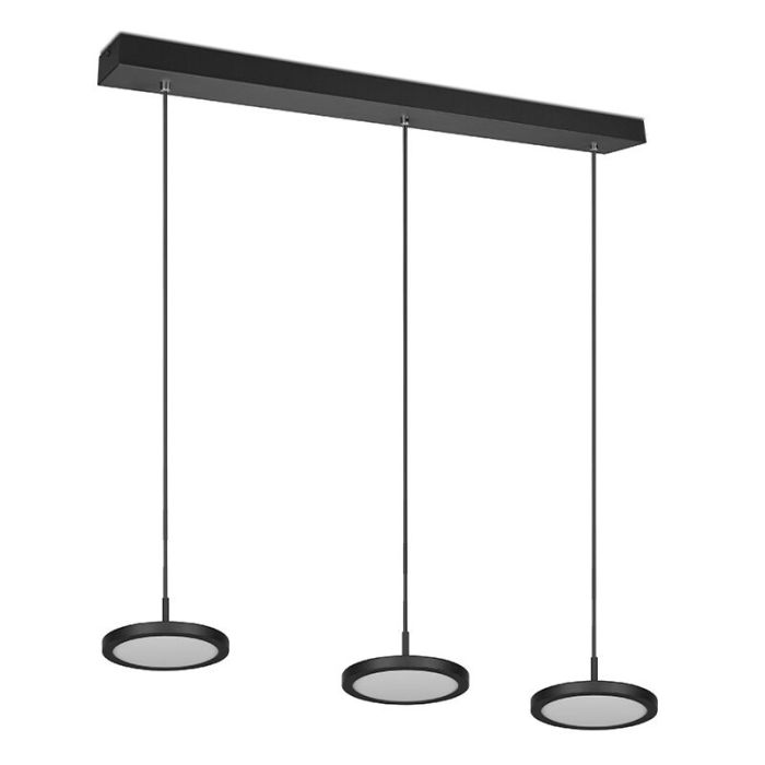 Zwarte hanglamp modern, Jakoba, 10W, 3000K LED