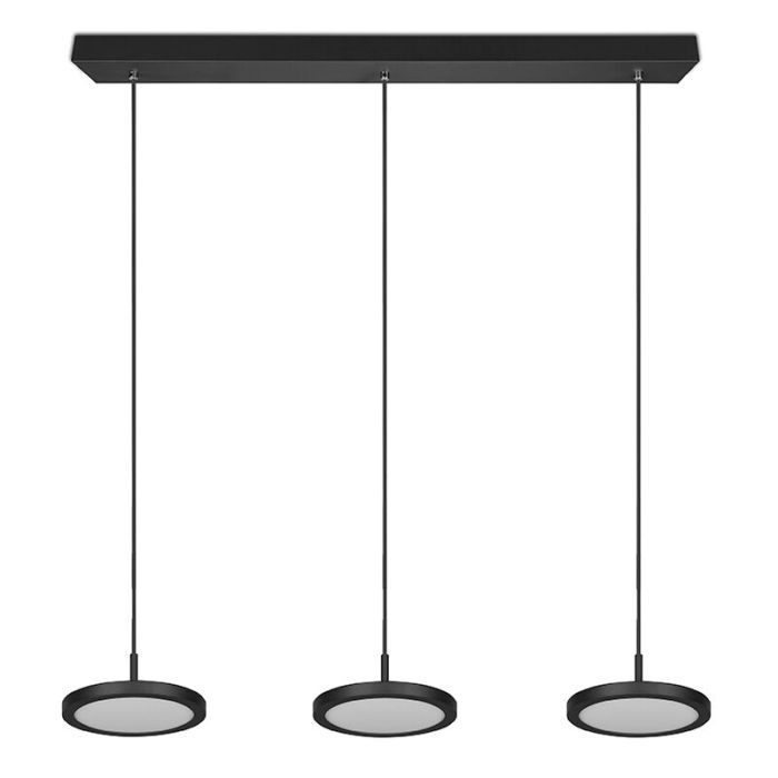 Zwarte hanglamp modern, Jakoba, 10W, 3000K LED