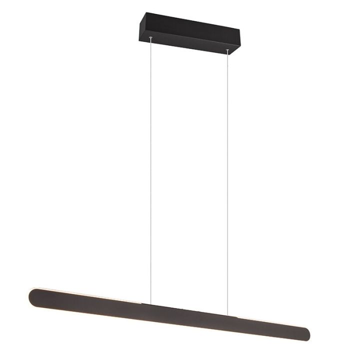 Zwarte hanglamp modern, Dwayn, 28W, warm tot koud wit verstelbare LED