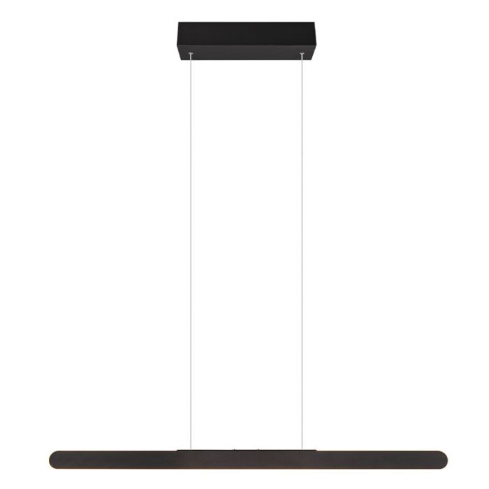 Zwarte hanglamp modern, Dwayn, 28W, warm tot koud wit verstelbare LED