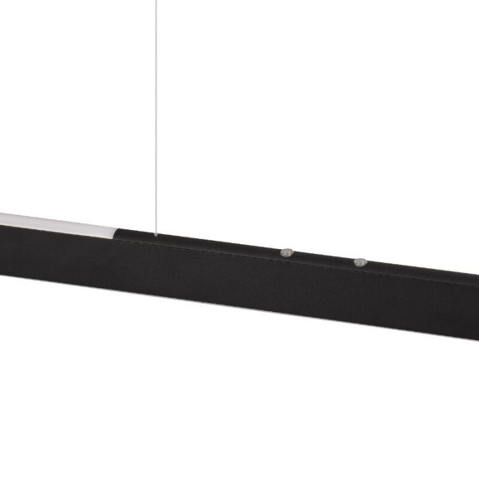 Zwarte hanglamp modern, Dwayn, 28W, warm tot koud wit verstelbare LED