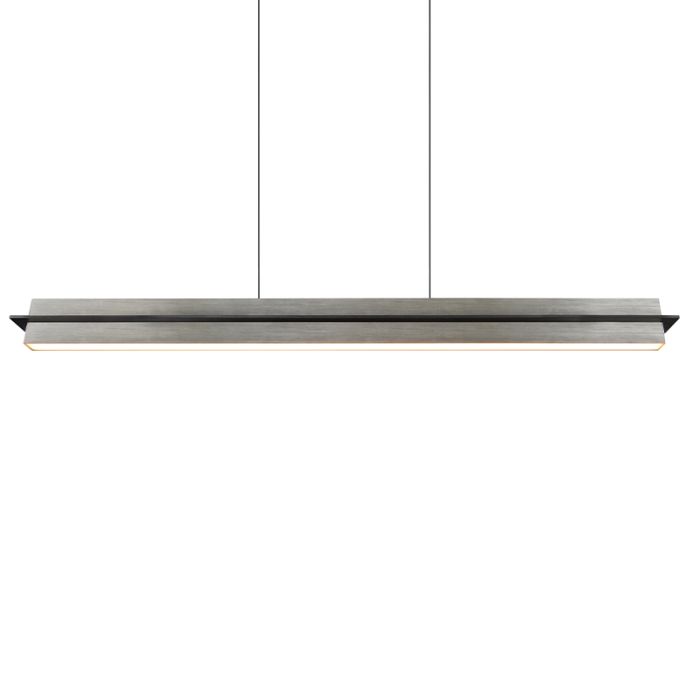Nikkelen hanglamp modern, Joek, 22W, warm tot koud wit verstelbare LED, 3-staps dimbaar