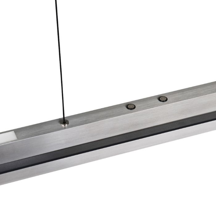 Nikkelen hanglamp modern, Joek, 22W, warm tot koud wit verstelbare LED, 3-staps dimbaar