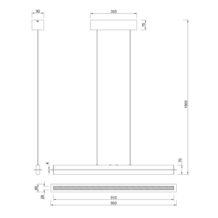 Nikkelen hanglamp modern, Joek, 22W, warm tot koud wit verstelbare LED, 3-staps dimbaar