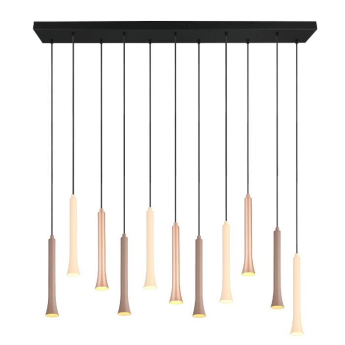 Zwarte hanglamp modern, Albartus, 3W, white switch LED, 3-staps dimbaar