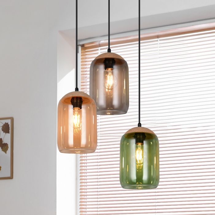 Veelkleurige hanglamp design, Tasniem