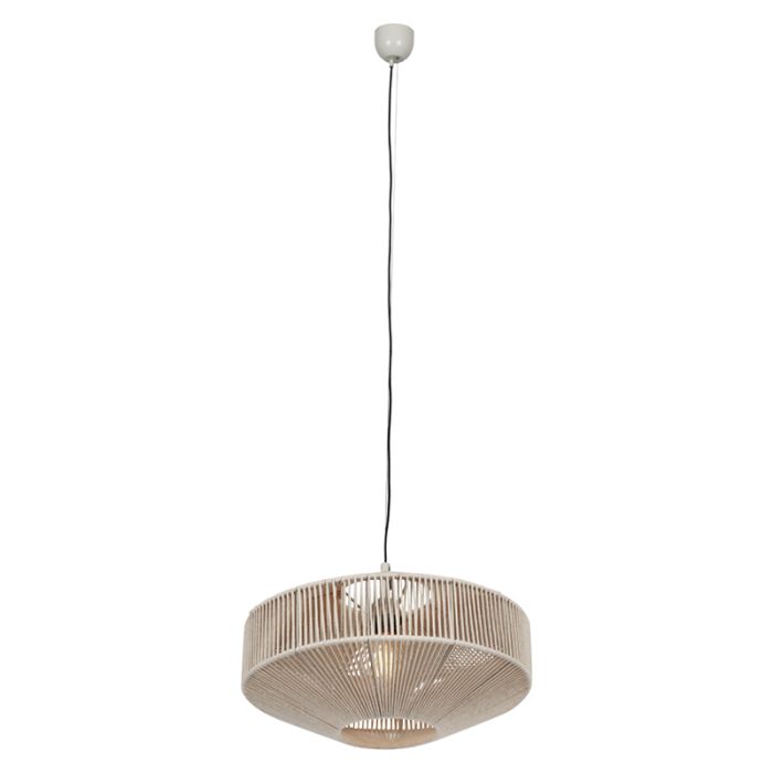 Crème hanglamp landelijk, Martyn