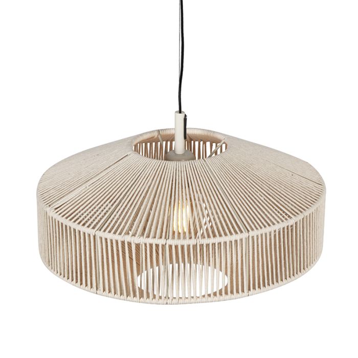 Crème hanglamp landelijk, Martyn