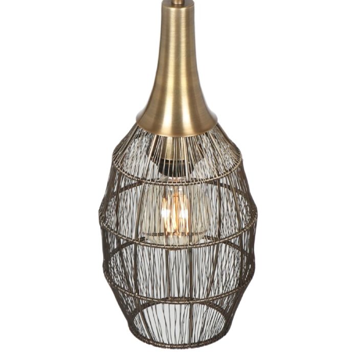 Bronzen hanglamp landelijk, Rins